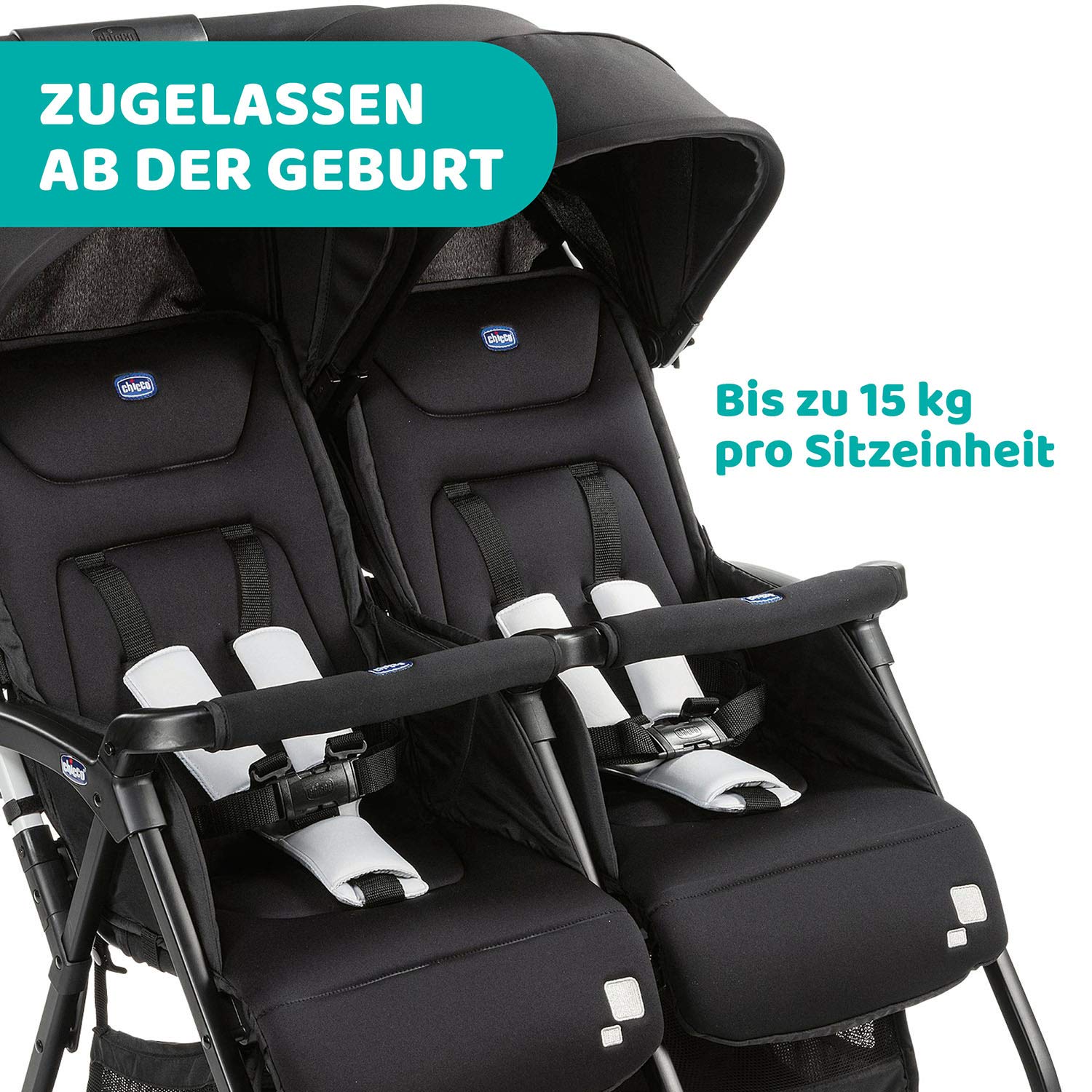 chicco-ohlal-twin-geschwisterwagen-zwillingsbuggy-bis-15-kg-mit-verdeck image 7