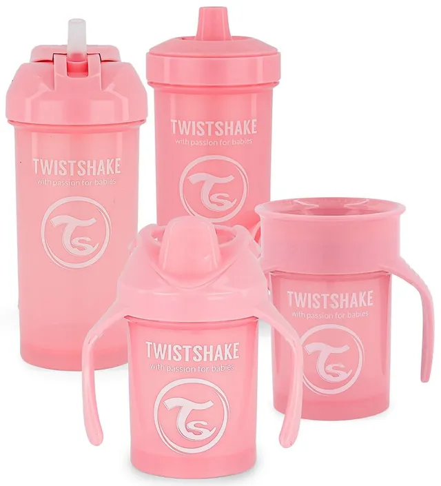 twistshake-baby-trinkbecher-set-4-teilig-rosa-ab-4-monaten image 1