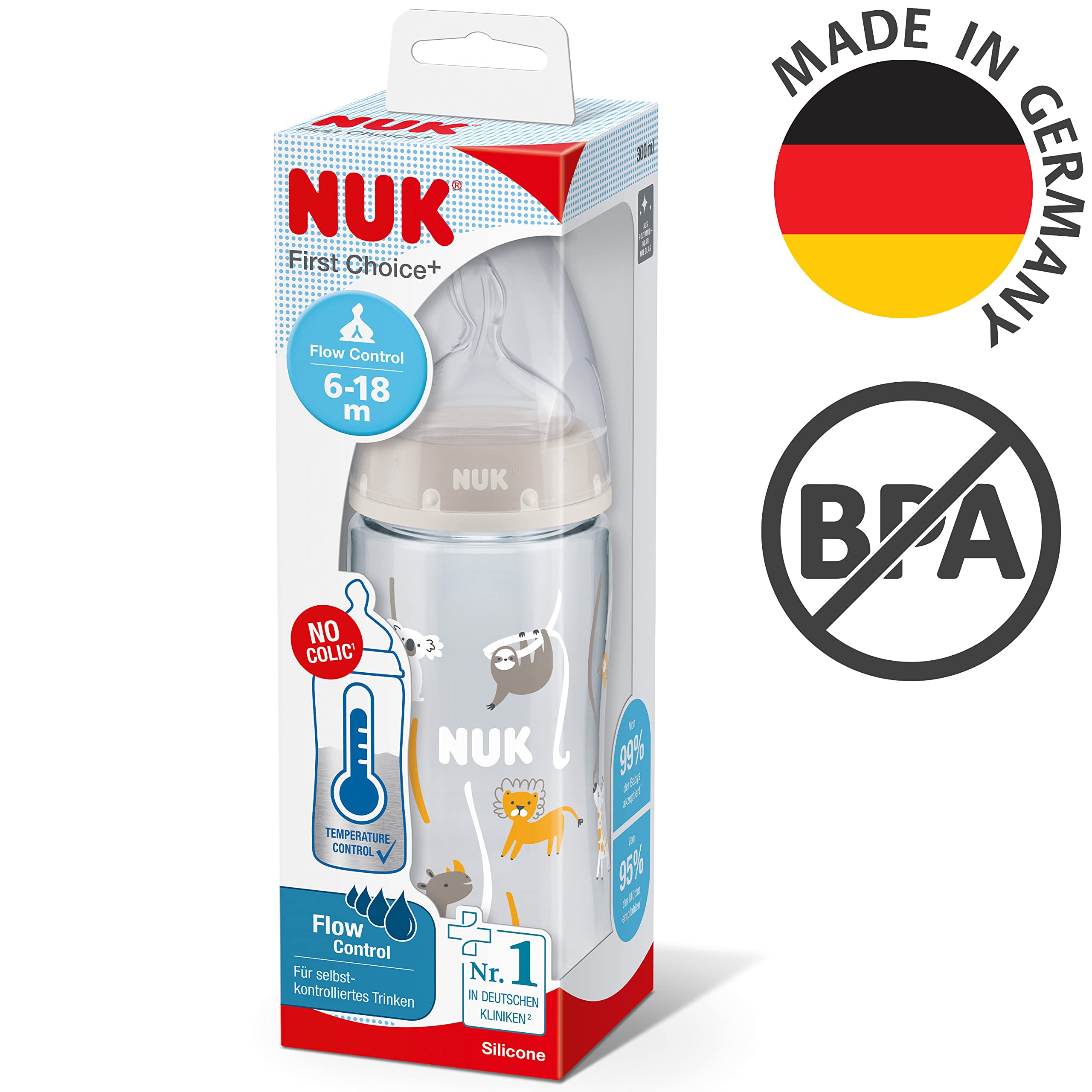 nuk-first-choice-babyflasche-300-ml-6-18-monate-blue-safari image 7