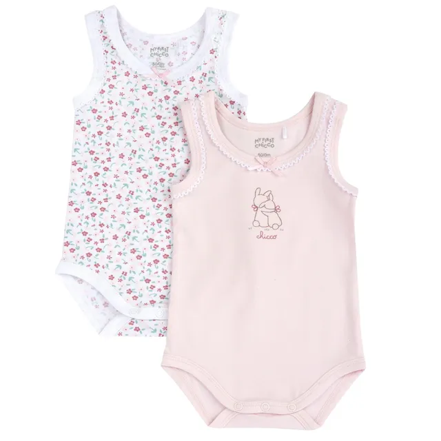 chicco-baby-body-set-ohne-rmel-aus-weicher-baumwolle-2-teilig-geschenkidee-zur-g image 1