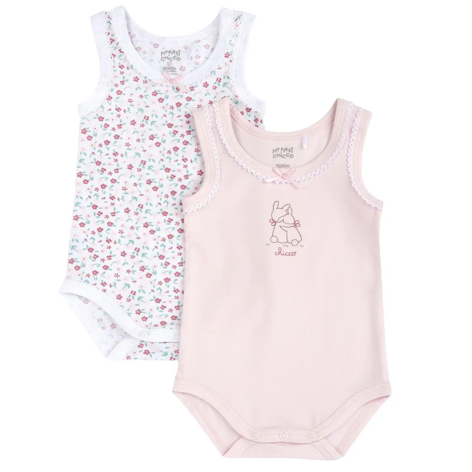 chicco-baby-body-set-ohne-rmel-aus-weicher-baumwolle-2-teilig-geschenkidee-zur-g image 1