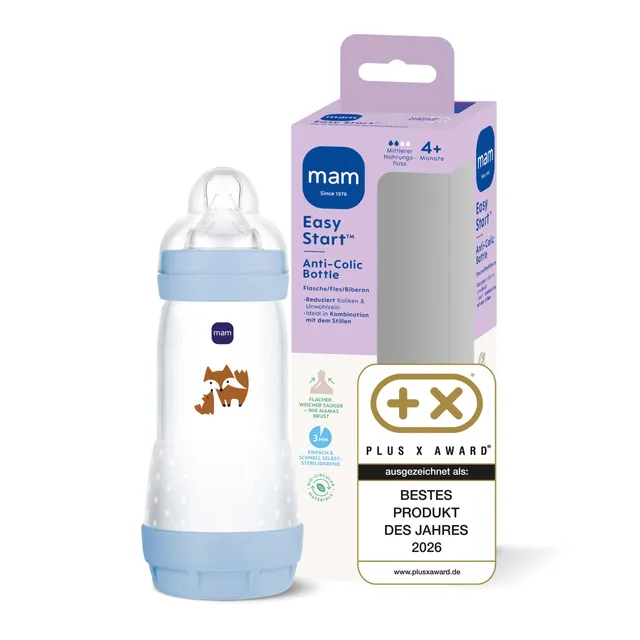 mam-easy-start-anti-colic-babyflasche-320-ml-gr-2-fuchs-selbst-sterilisierend-ab image 1