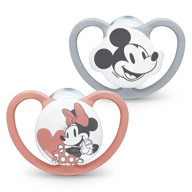 nuk-space-schnuller-0-6-monate-silikon-disney-mickey-2er-pack image 1