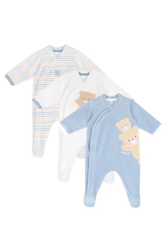 chicco-babystrampler-f-r-jungen-3er-set-weiche-nicki-strampler-mit-f-chen-0-24-m image 1