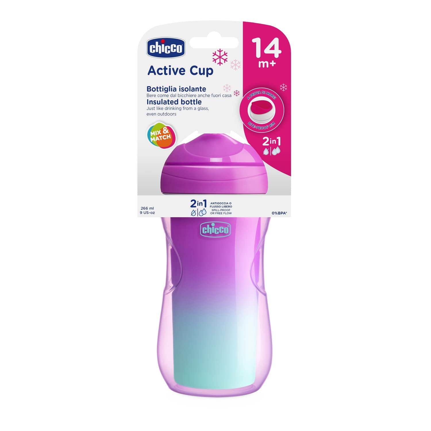 chicco-active-trinklernbecher-266-ml-14-monate-thermobecher-auslaufsicher image 6